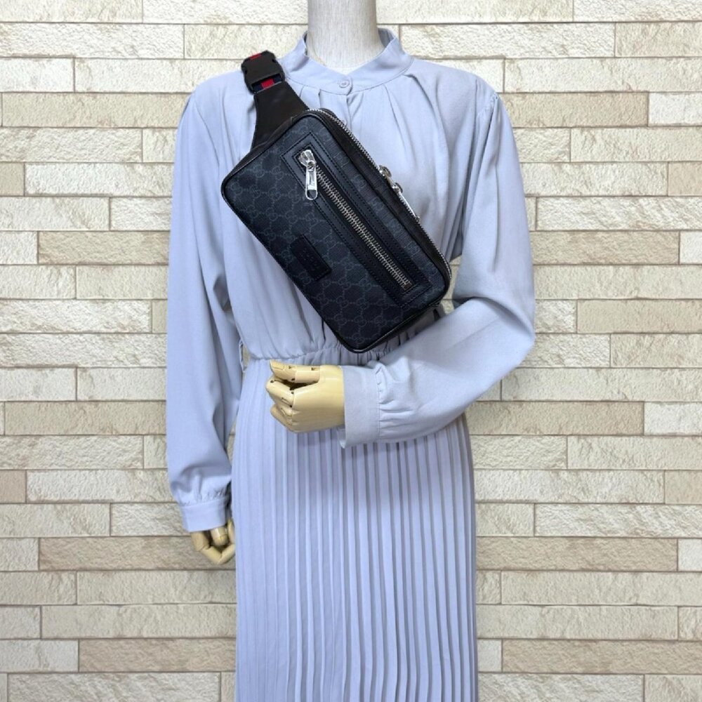 Gucci Sherry Body Bag GG Supreme Canvas Black - Picture 3 of 10